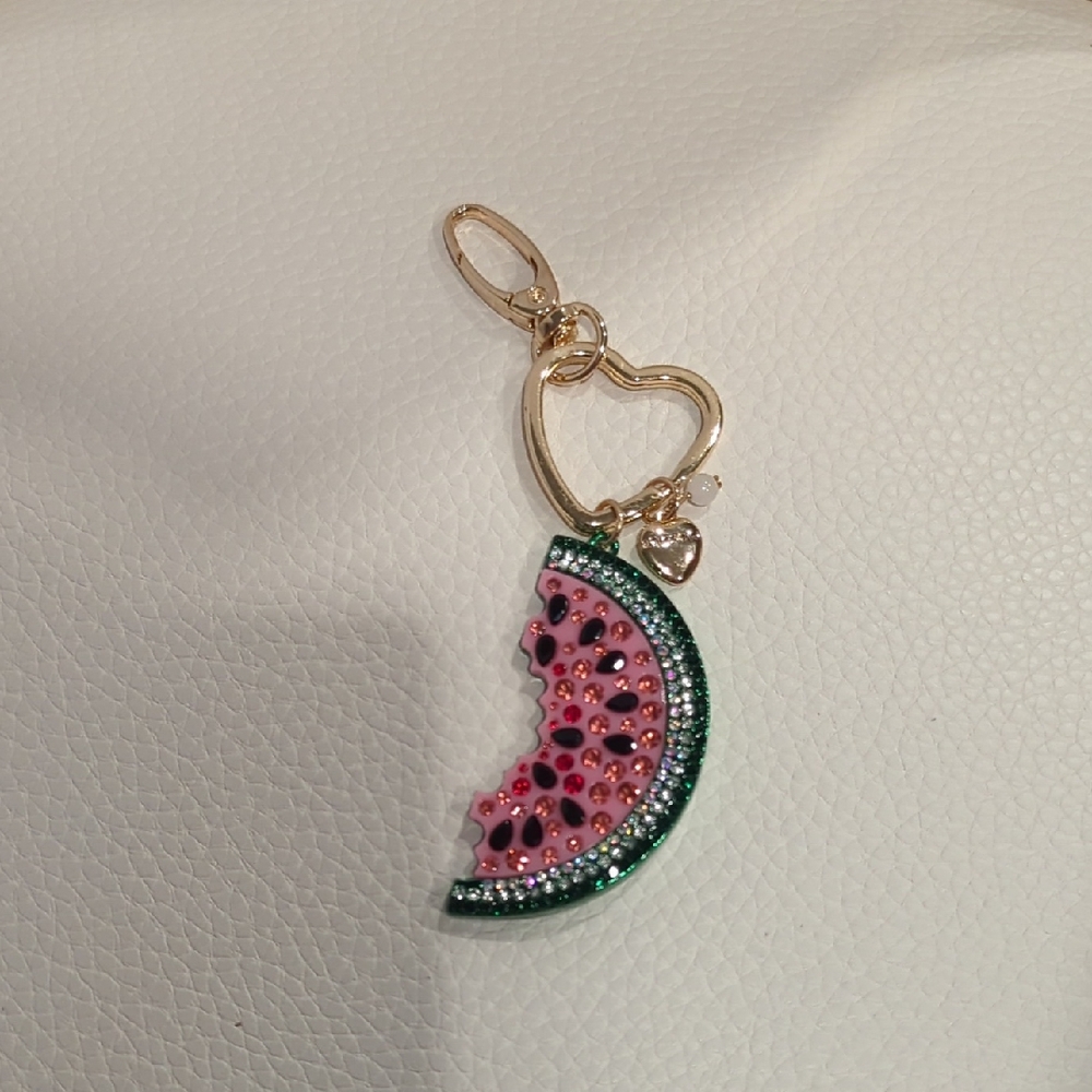 Betsey Johnson Gold and Pink Key Card Holder